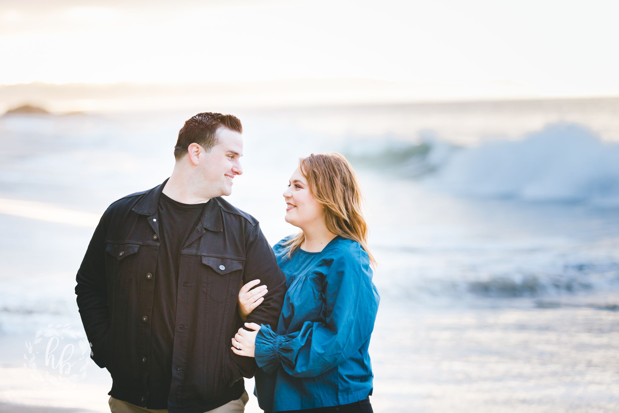 Malibu beach engagement photos