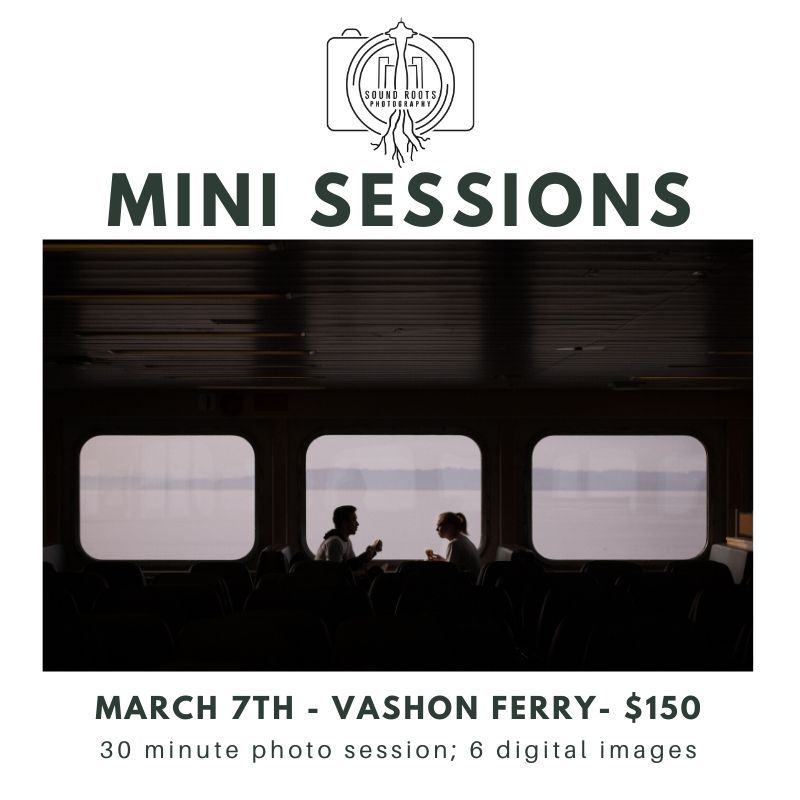 Vashon Island Ferry Mini Sessions Spring West Seattle Family Photos