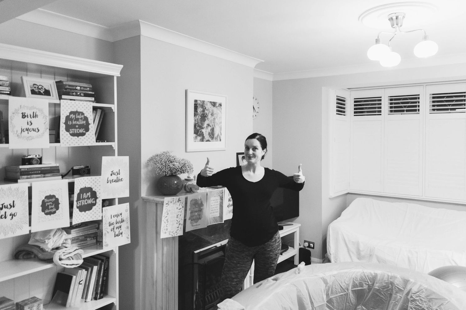 home birthing pregnant woman