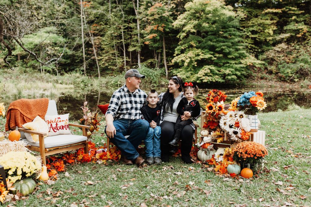 family fall portraits bound and branch