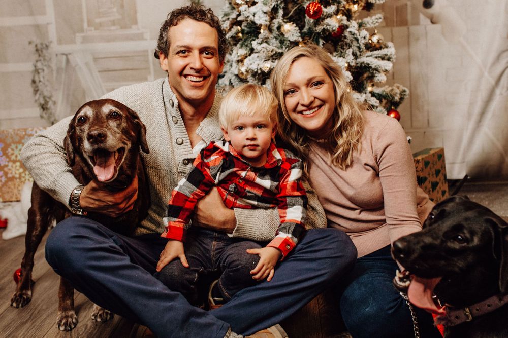 family Christmas Holiday photography buffalo bound and branch