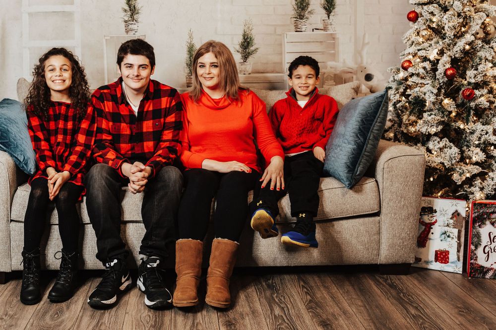 family Christmas Holiday photography buffalo bound and branch