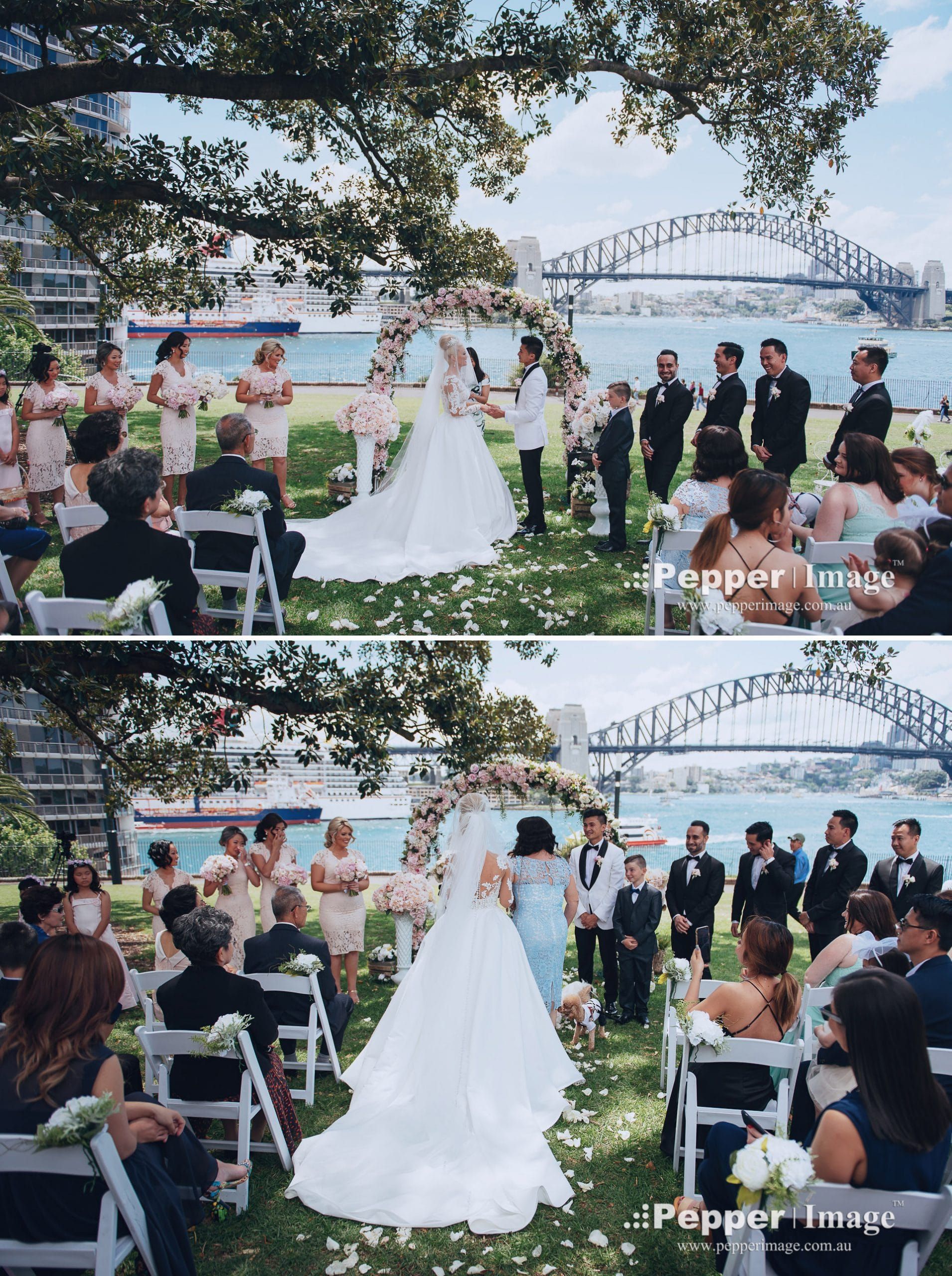Wedding ceremony at Tarpeian Lawn