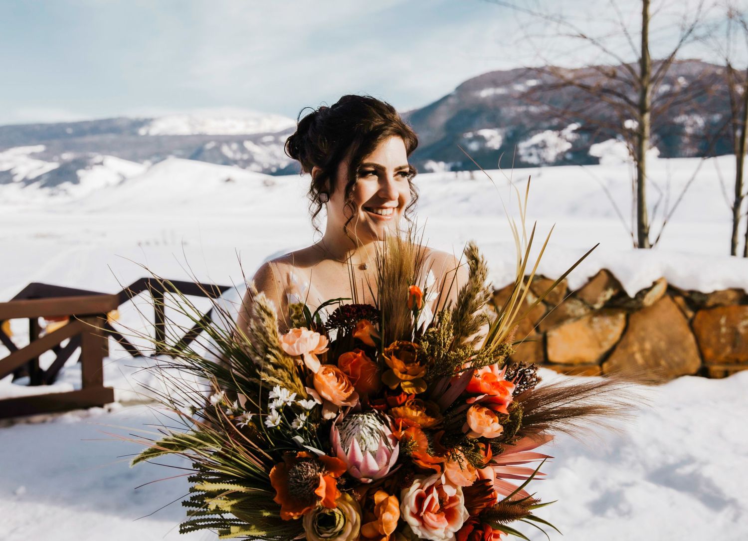 Bridal Portrait for Jackson Hole, WY Elopement by Carli Layton Photography, a Texas Elopement Photographer.