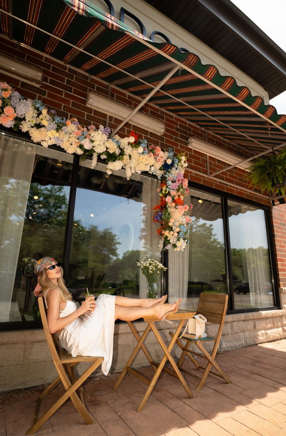Chicago fashion photographer captured Alina Rozumovych for social media content.