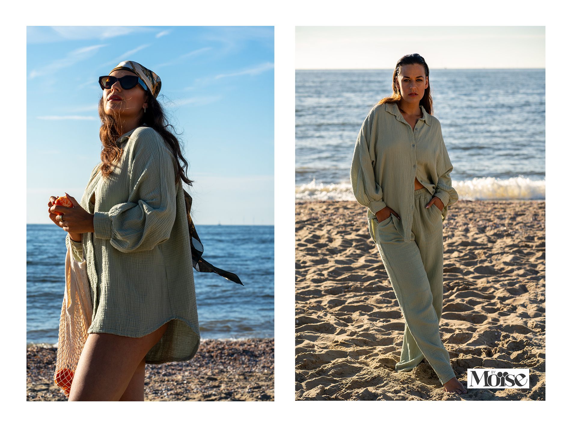 daglicht fotografie strand scheveningen merk moise modellen nini myrthe fashion kleding sony A7III kamera express