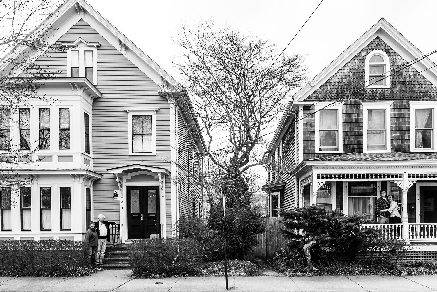 Family Porch Portrait by Plymouth, MA photographer Heidi Harting