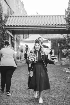 lancer de bouquet mariage