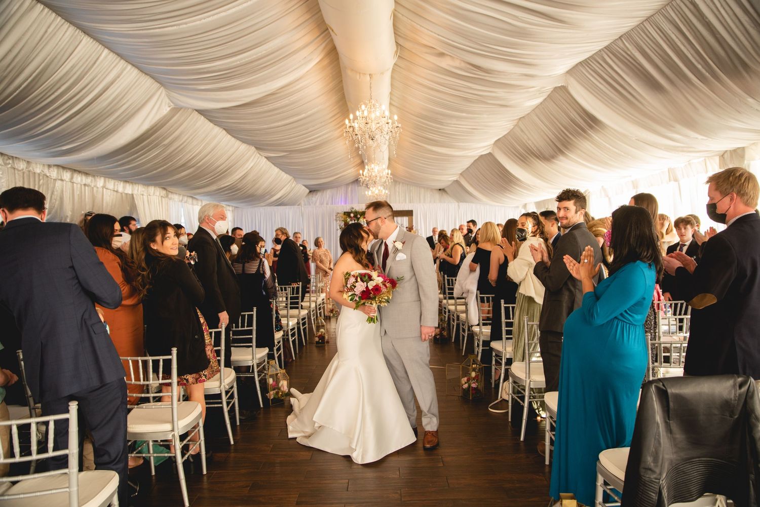 snowy wedding day denver