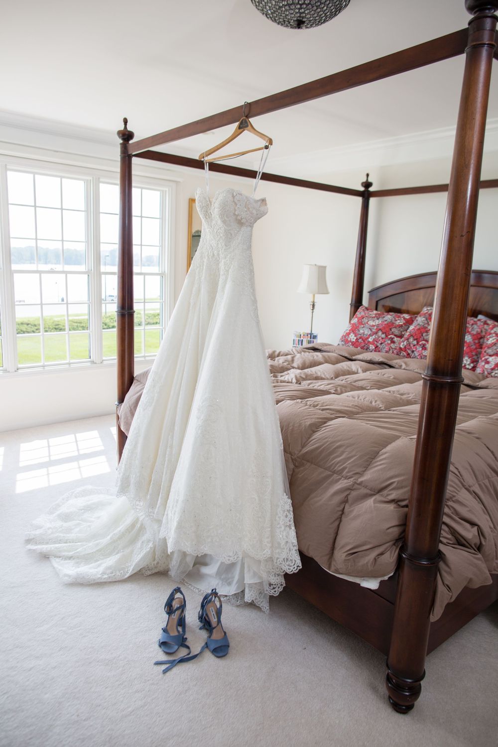 bride preparations dress michigan wedding photographer