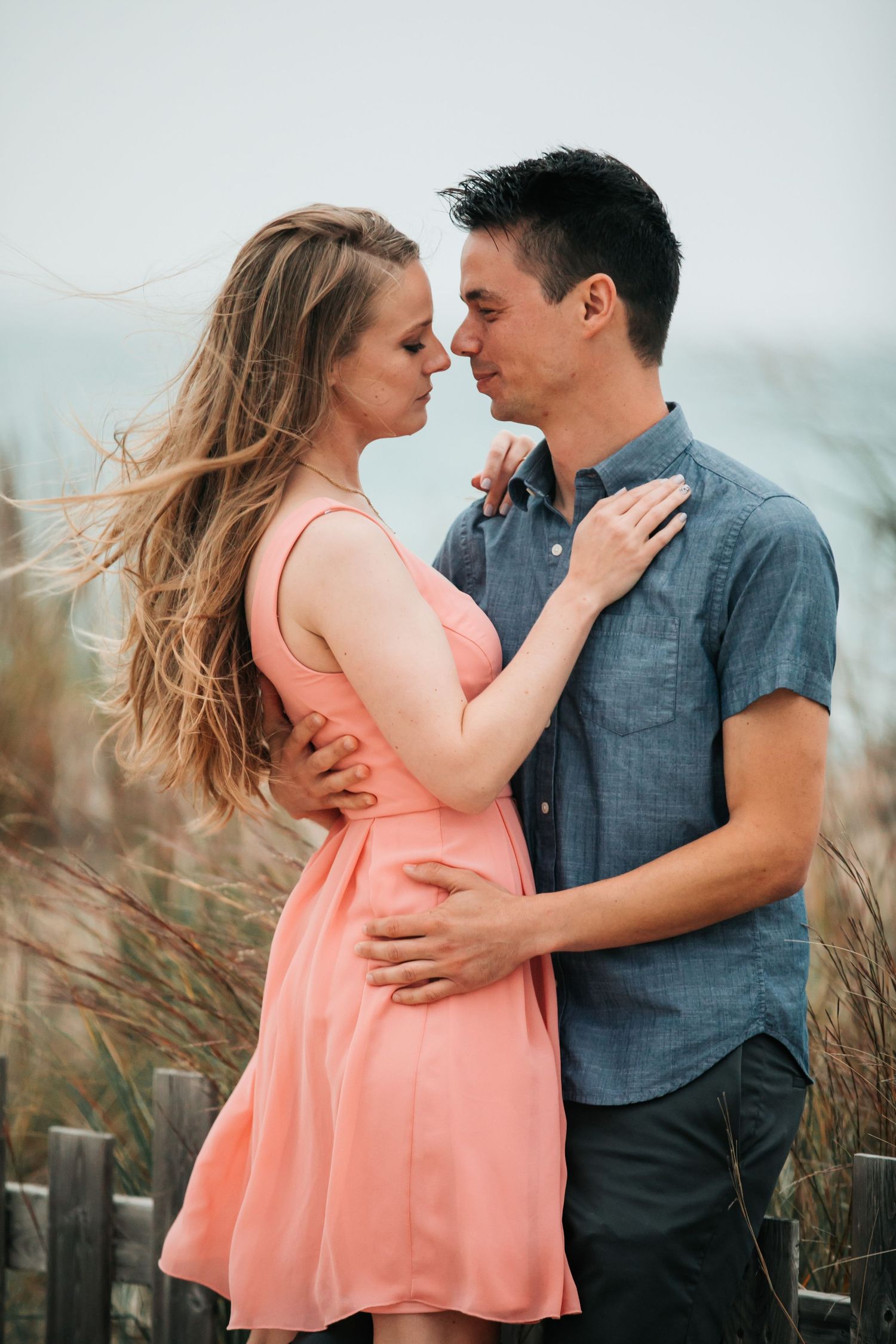 Grand Bend Beach Ontario engagement photos by Shawn Van Daele