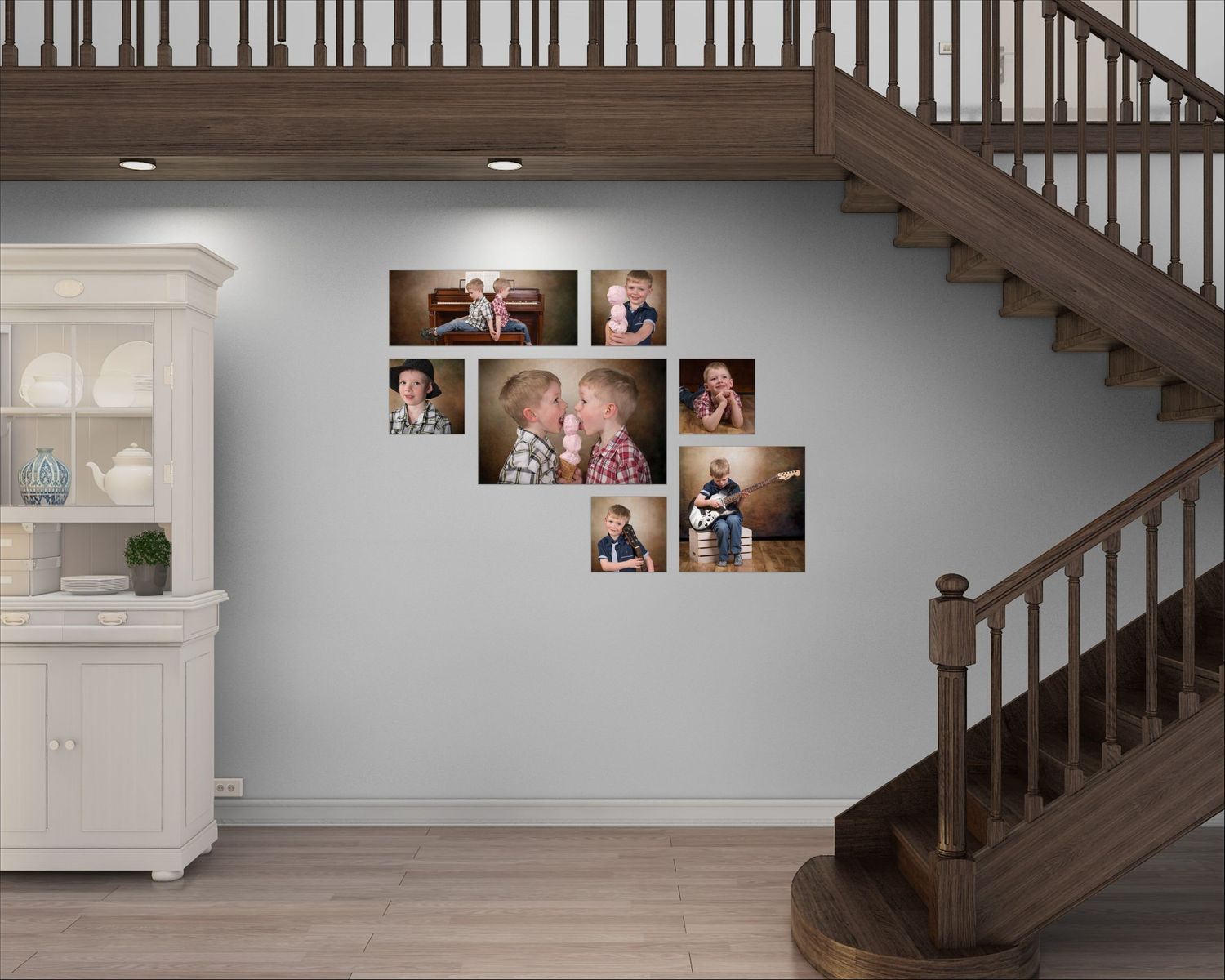 large wall collection of kids Jackie Phairow Photography