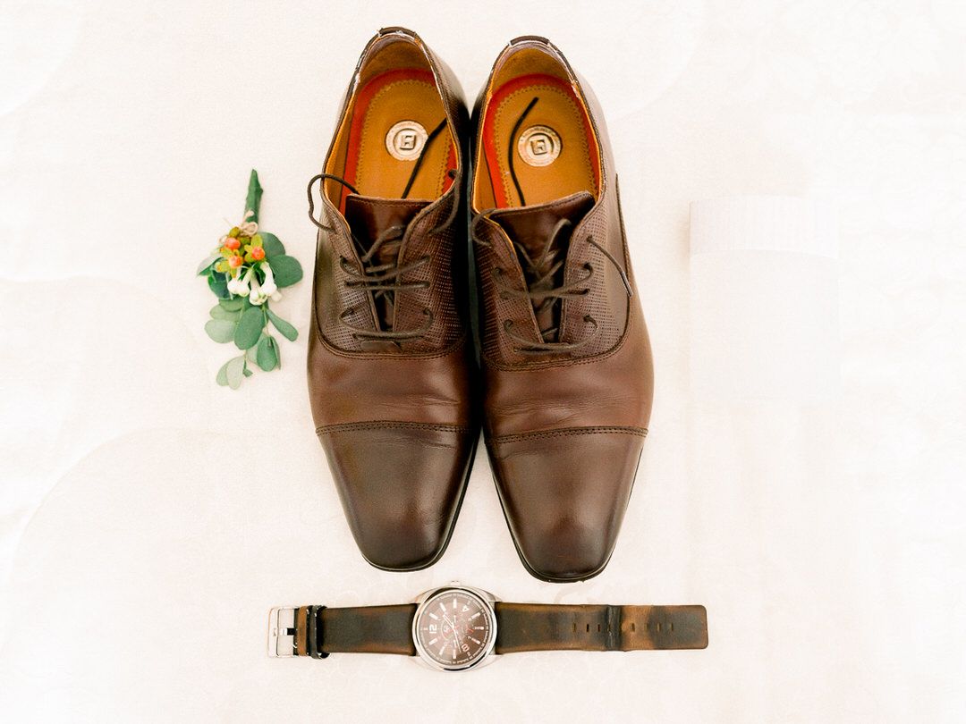 Sapatos do noivo casamento em Caminha