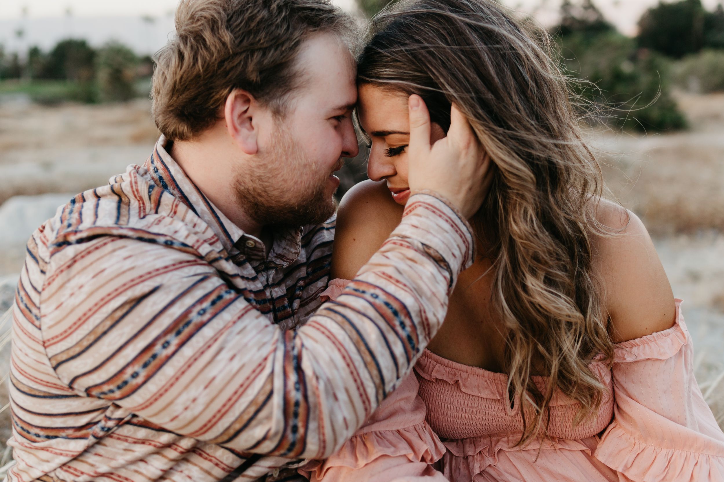 engagement session in desert palm springs california