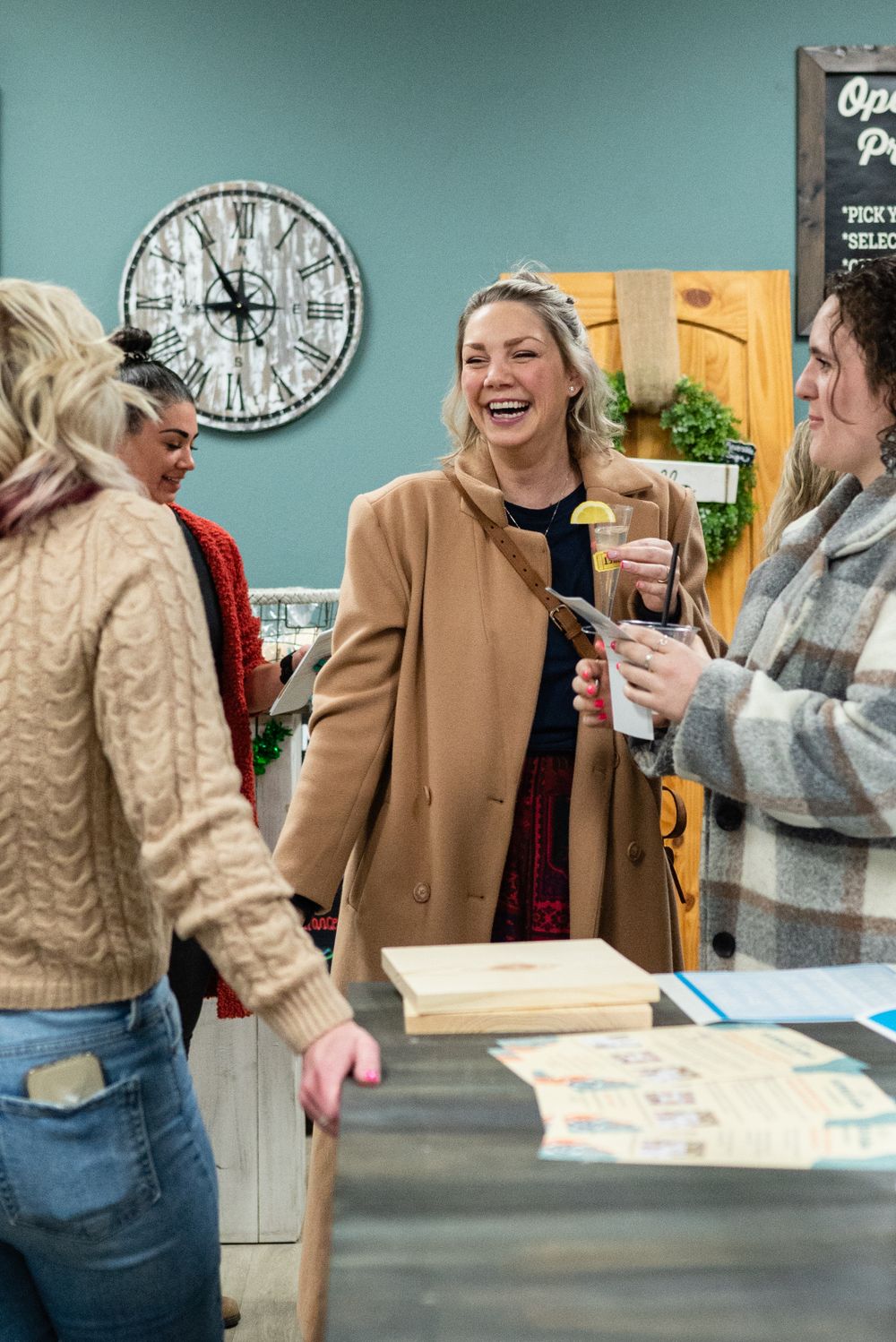 Women laughing
