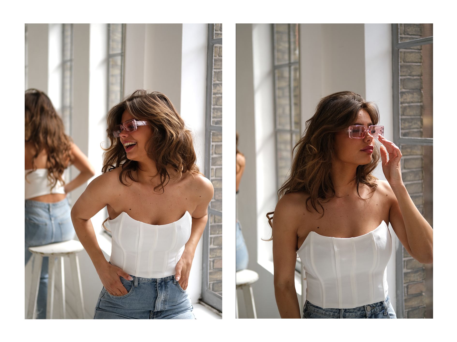 lady like fashion studio13 amsterdam daylightstudio fotografie fotografe laura sunglasses outfit fujifilmxt3 city