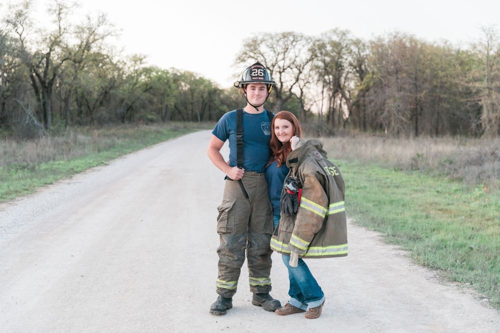 Texas-FireFighter-Engagement-Decatur-Black-Creek-Lake