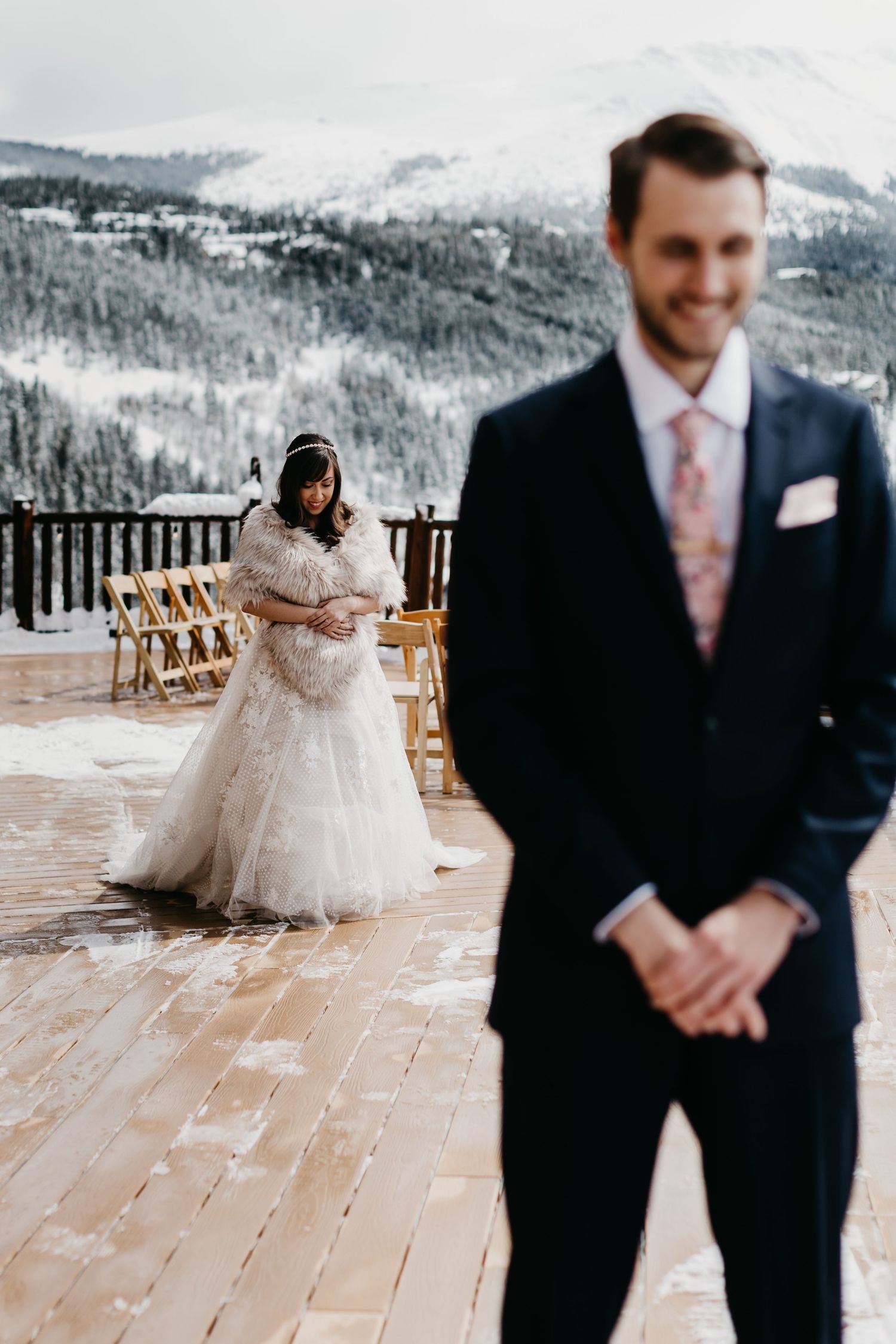 first look, Breckenridge, Wedding, portraits, the lodge, colorado, photographer, details, best CO weddings, winter