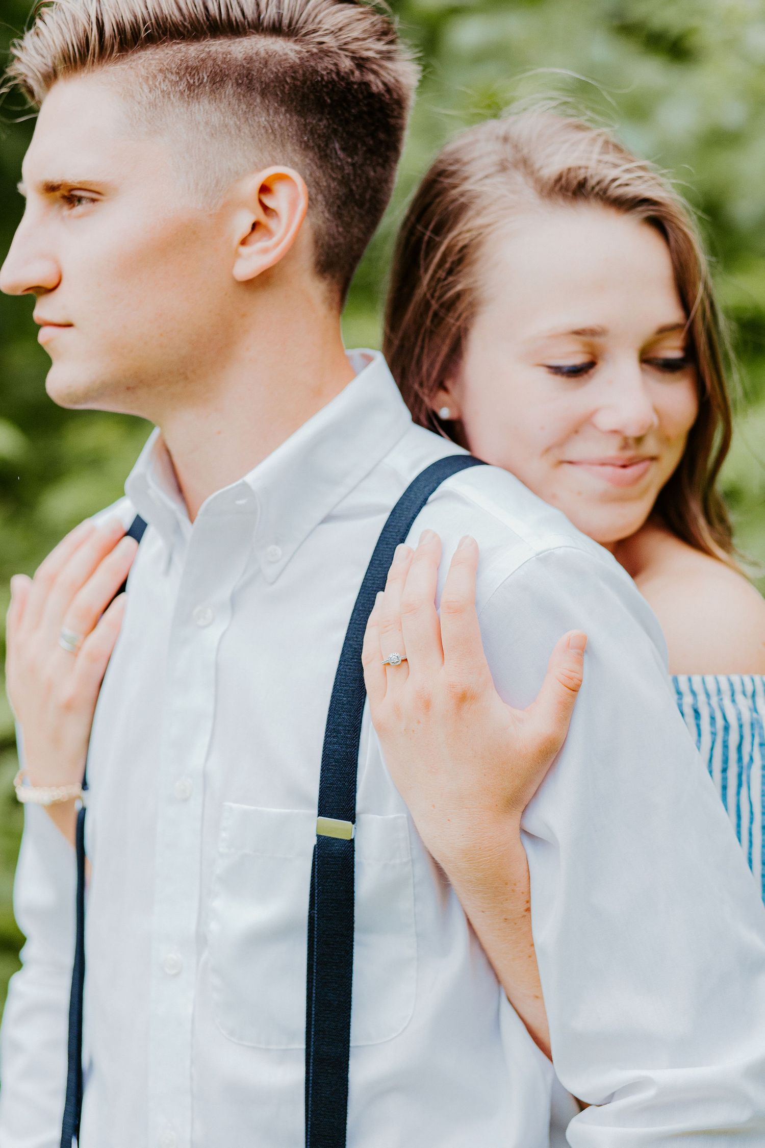 moody romantic engagement at long point state park katie graham photography traveling destination wedding photographer
