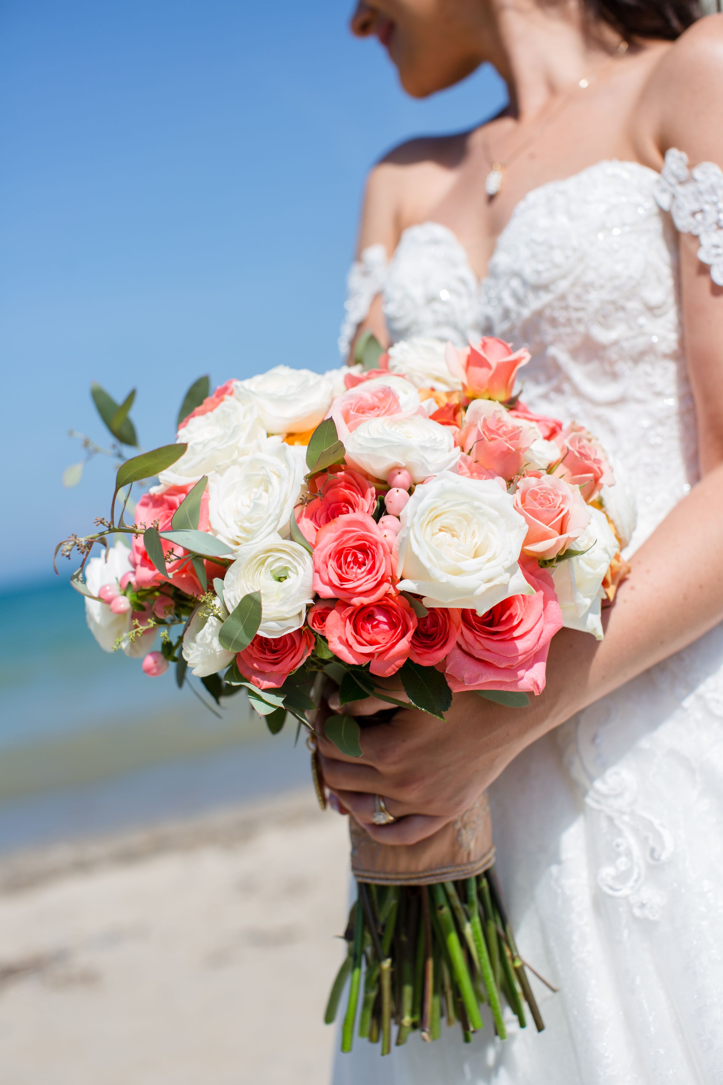 Visual Narrative Photography Michigan wedding photography bouquet