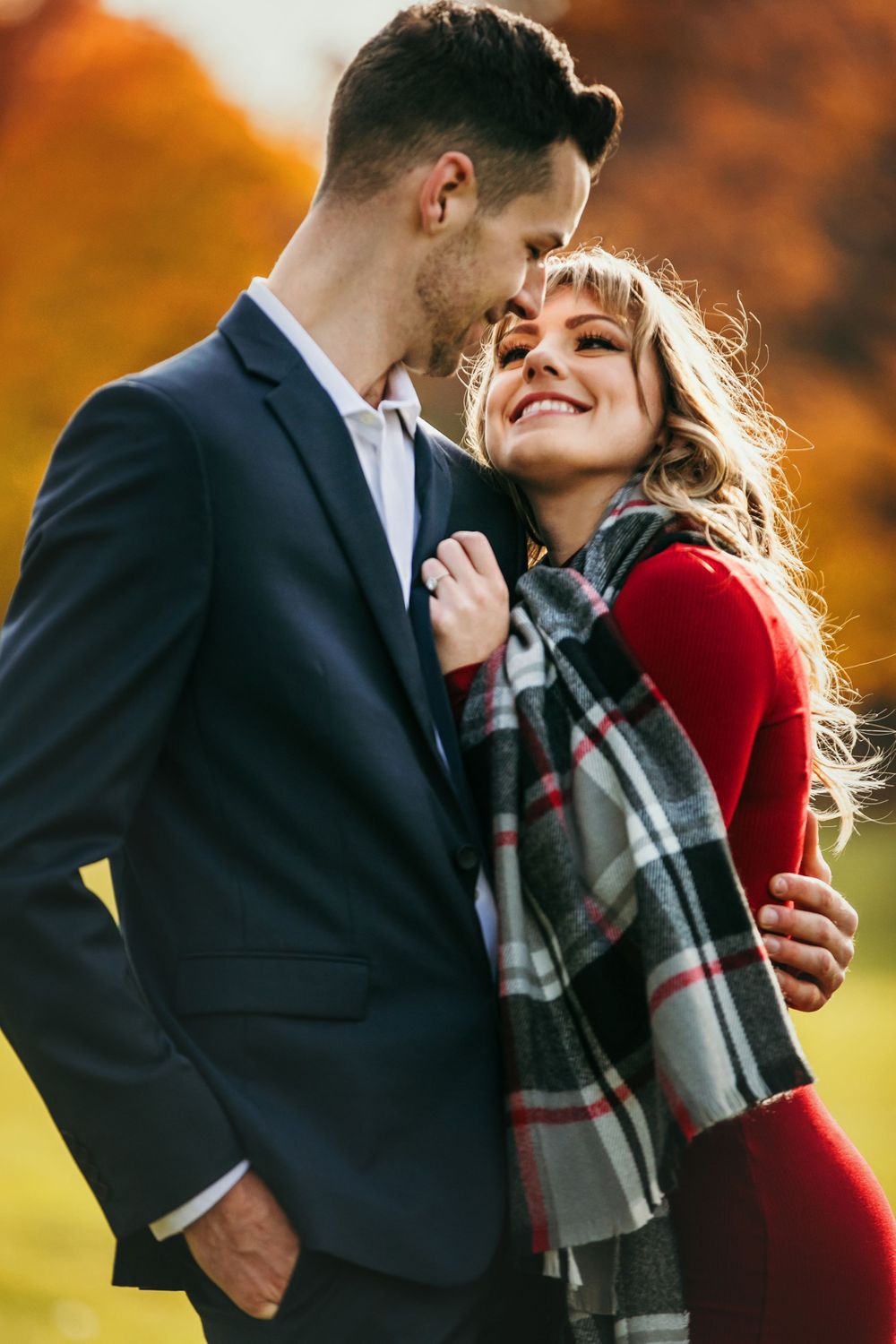 Fall engagement photos at Fanshawe Conservation Area London Ontario by photographer Shawn Van Daele