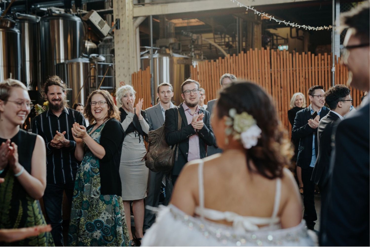 candid melbourne wedding photography mountain goat brewery gamer couple