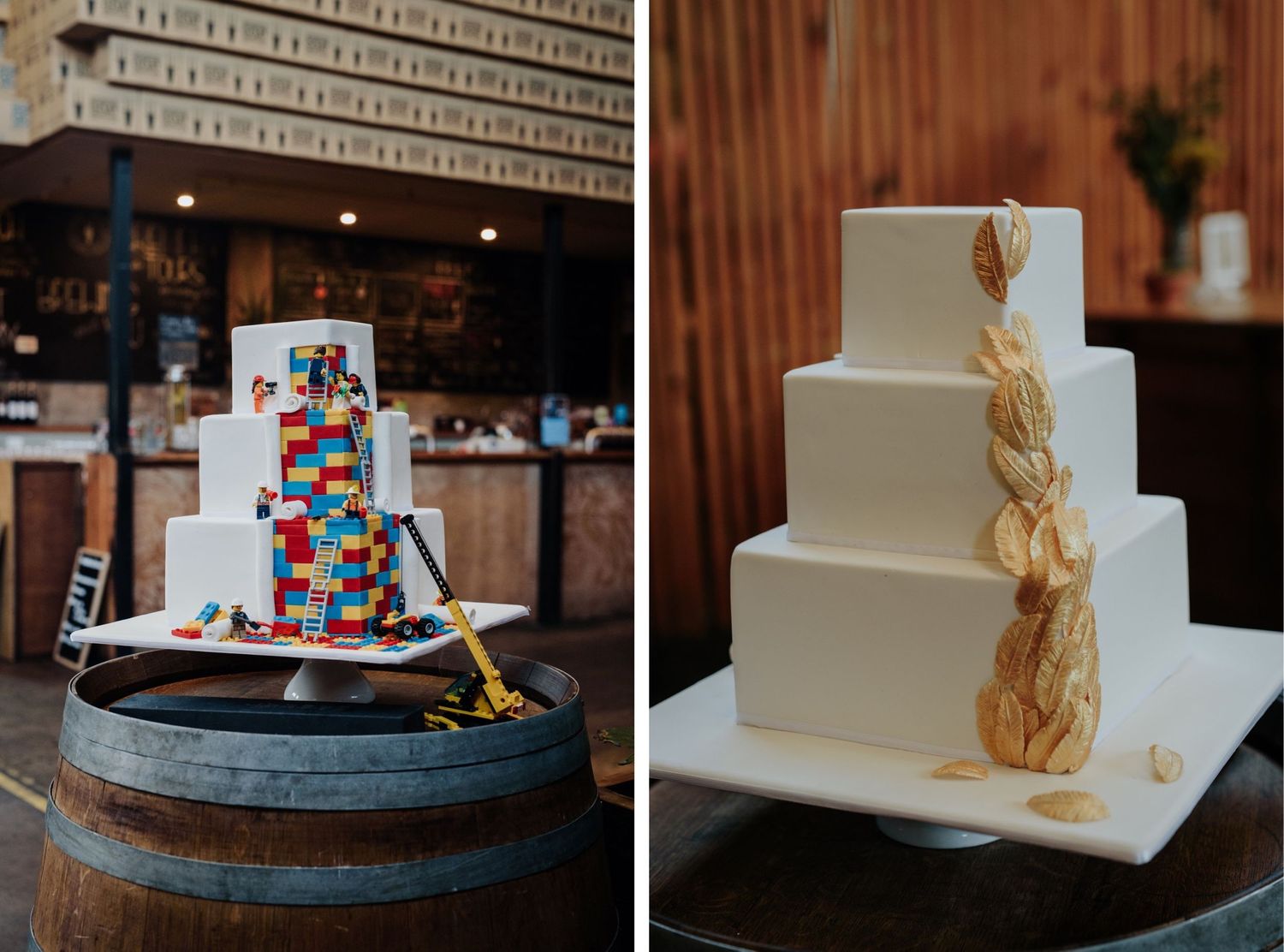 candid melbourne wedding photography gamer couple lego wedding cake