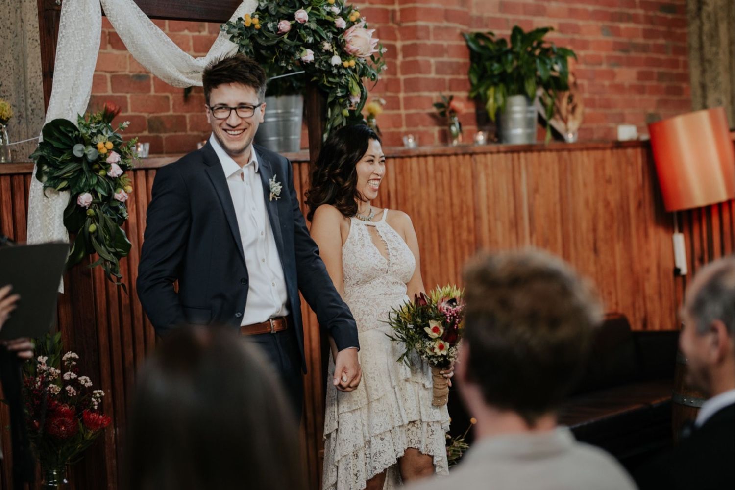 candid melbourne wedding photography mountain goat brewery gamer couple