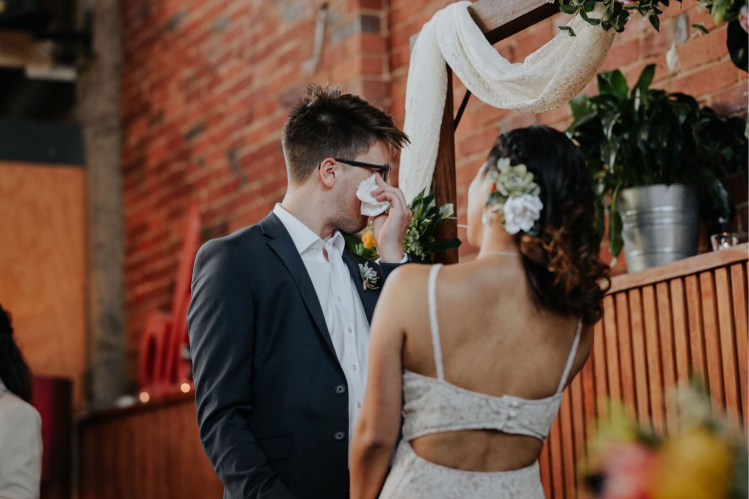 candid melbourne wedding photography mountain goat brewery gamer couple