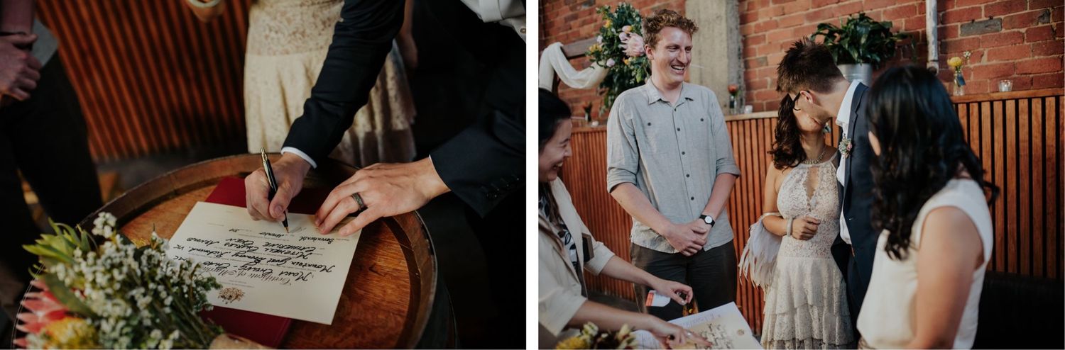 candid melbourne wedding photography mountain goat brewery gamer couple