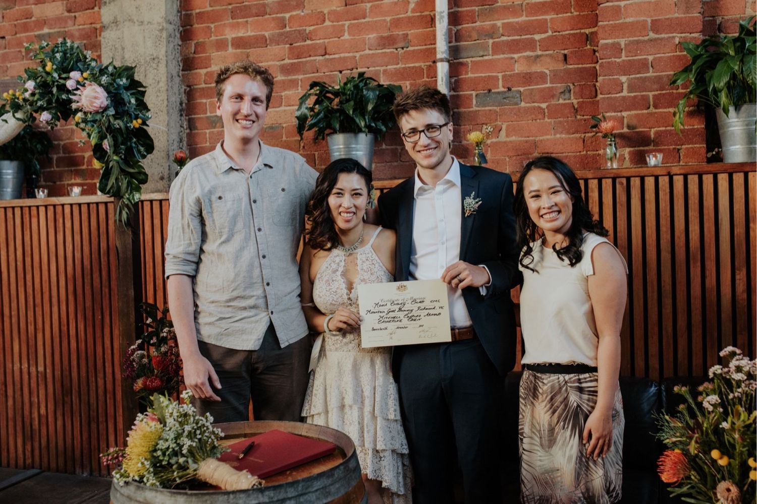 candid melbourne wedding photography mountain goat brewery gamer couple
