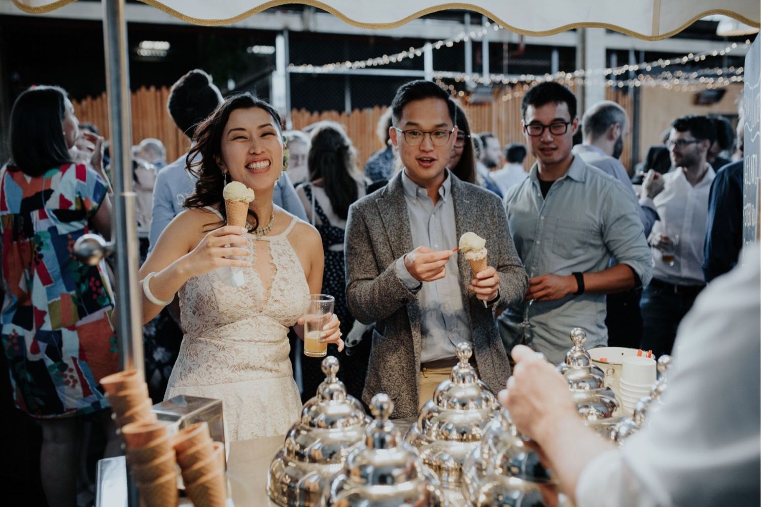 candid melbourne wedding photography mountain goat brewery gamer couple