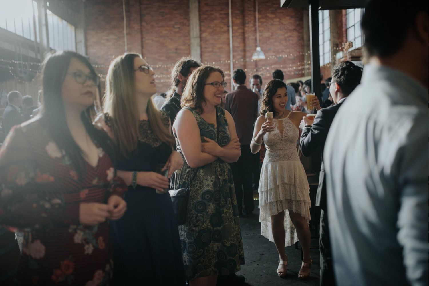 candid melbourne wedding photography mountain goat brewery gamer couple