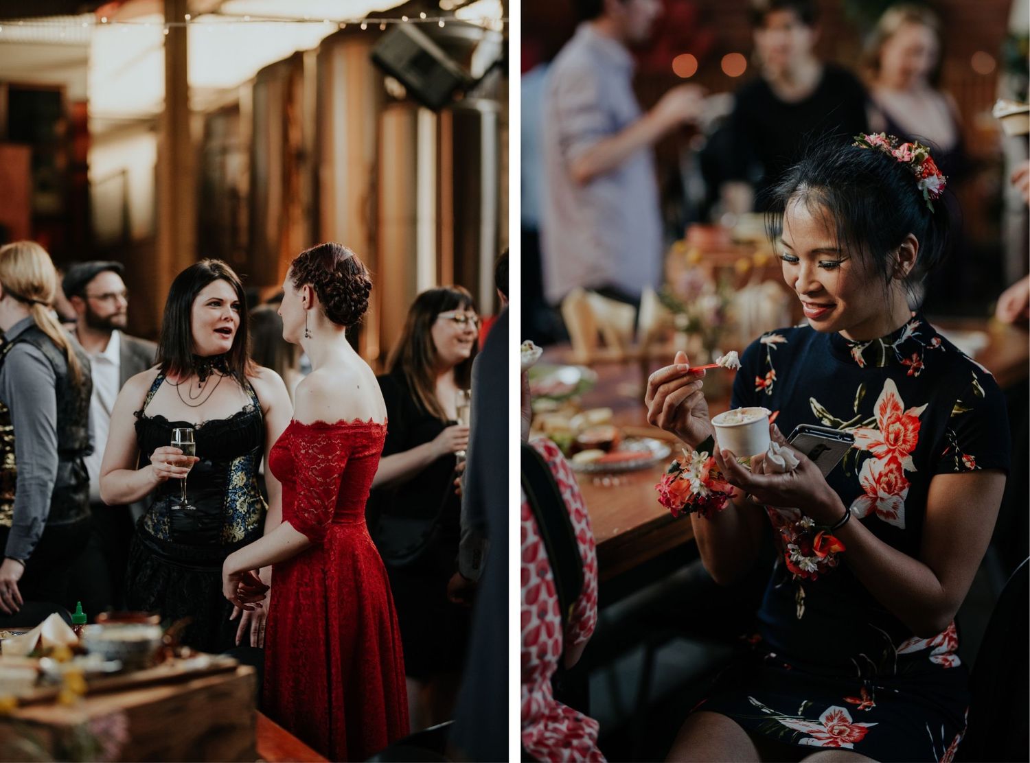candid melbourne wedding photography mountain goat brewery gamer couple