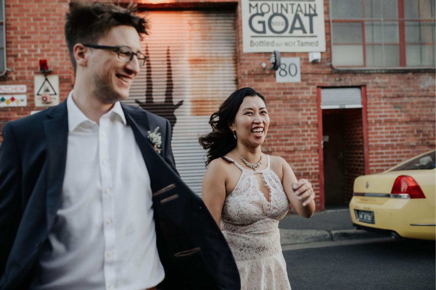 candid melbourne wedding photography mountain goat brewery gamer couple