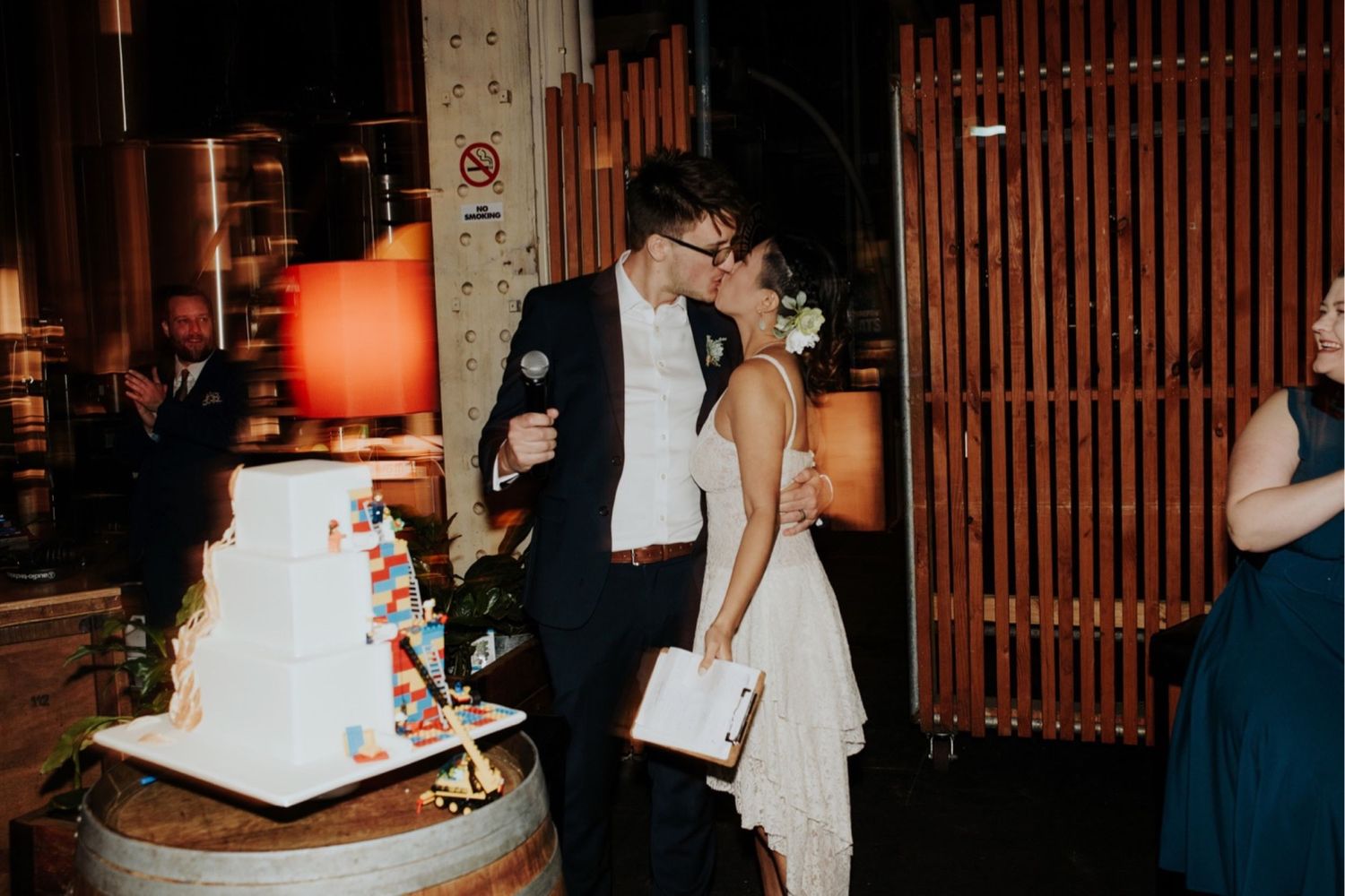 candid melbourne wedding photography mountain goat brewery gamer couple