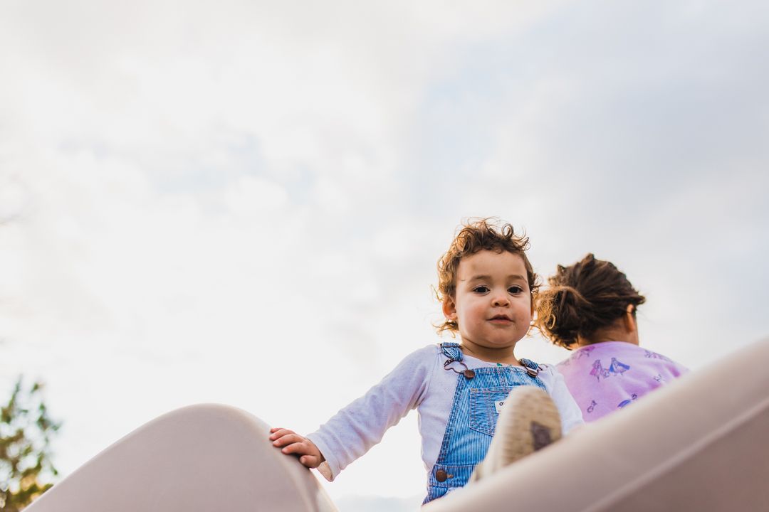 toddler at playground