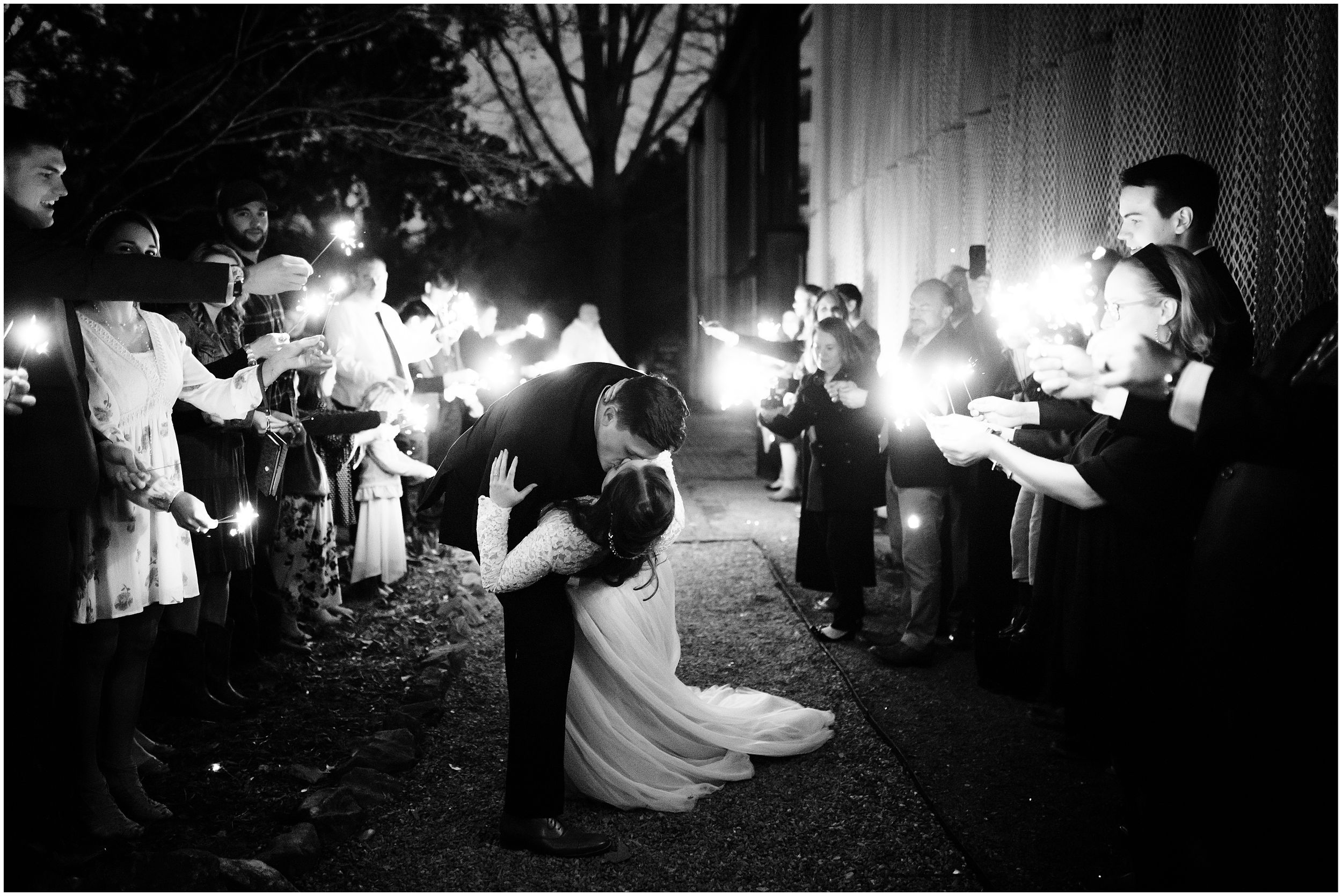 sparkler sendoff photos