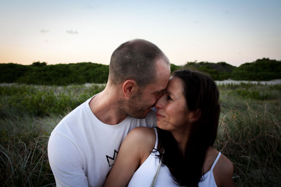 couple maternity session kurnell sydney sunset
