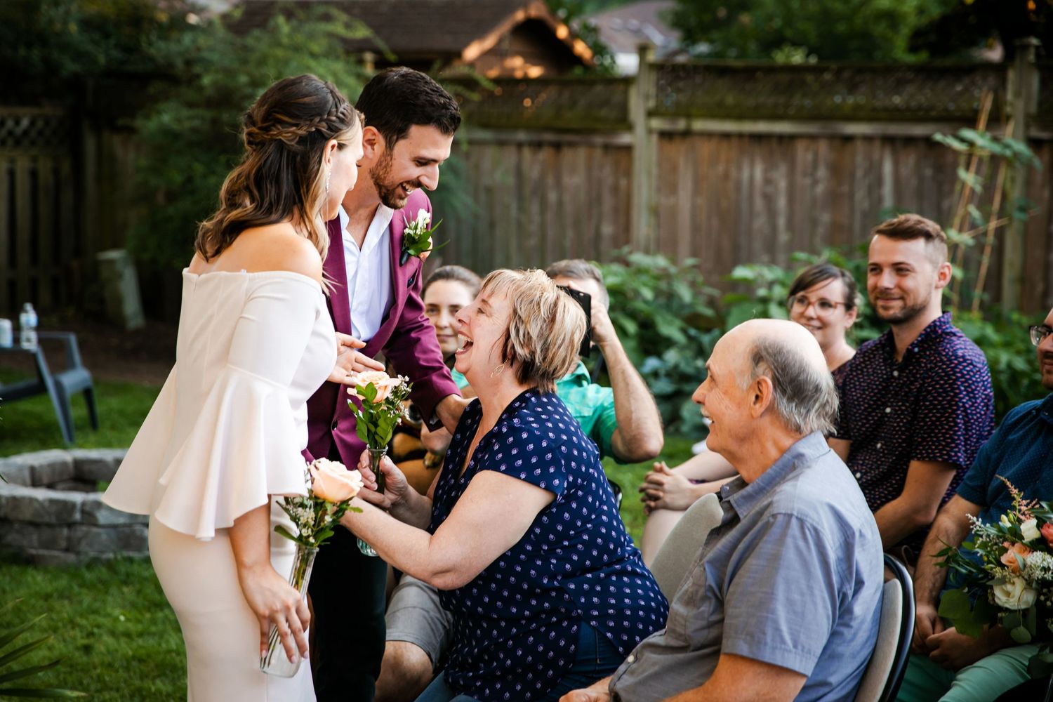 London Ontario Surprise Backyard Pop Wedding Photography by Shawn Van Daele