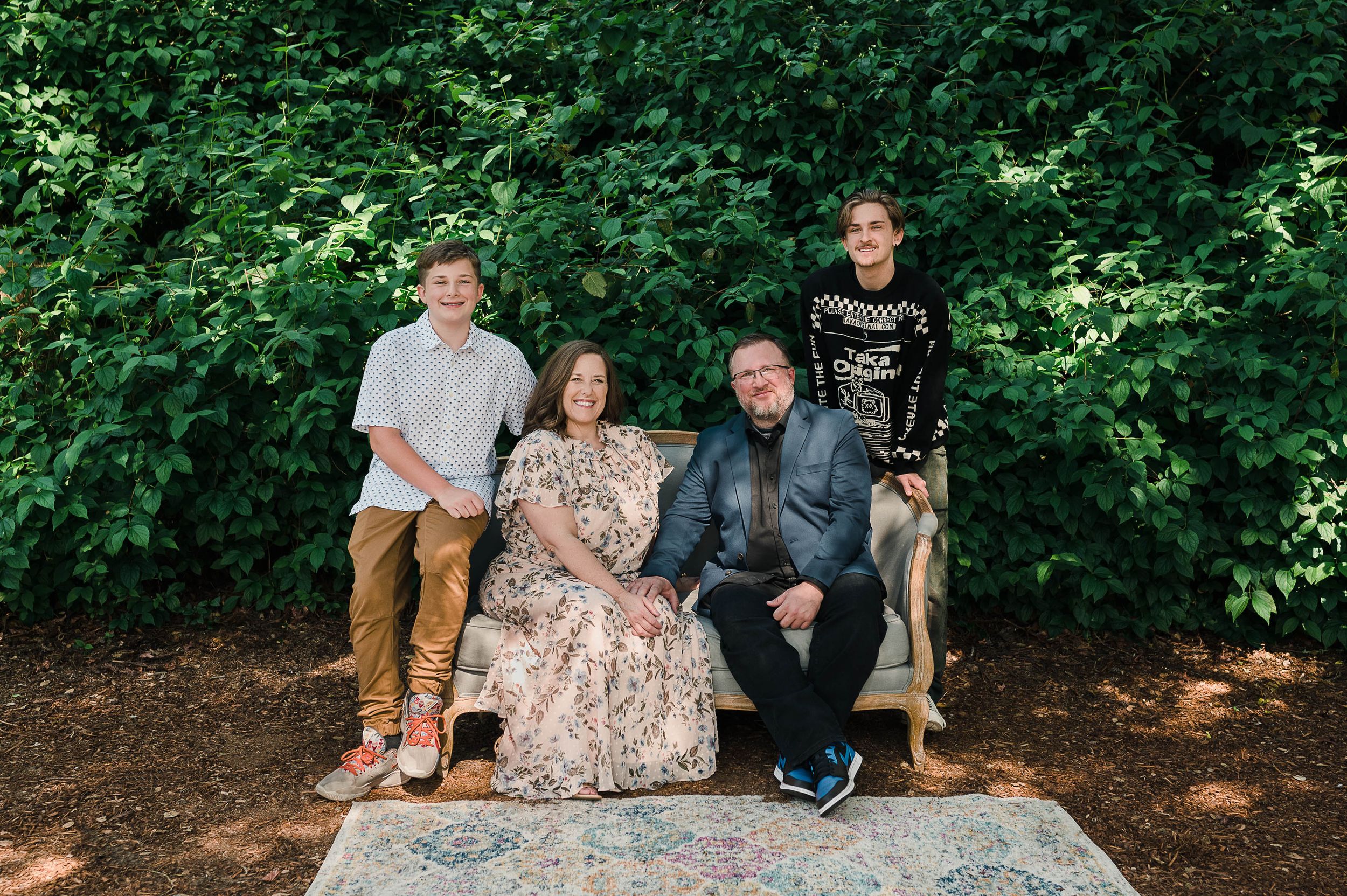 Chris and family editorial portrait