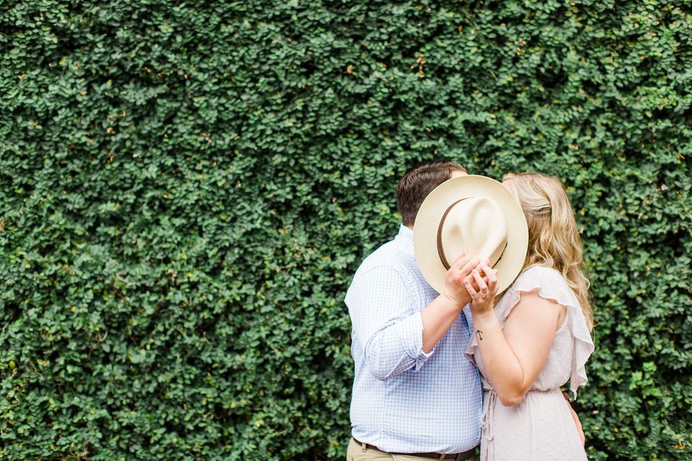 engagement session in lafayette square in savannah, ga
