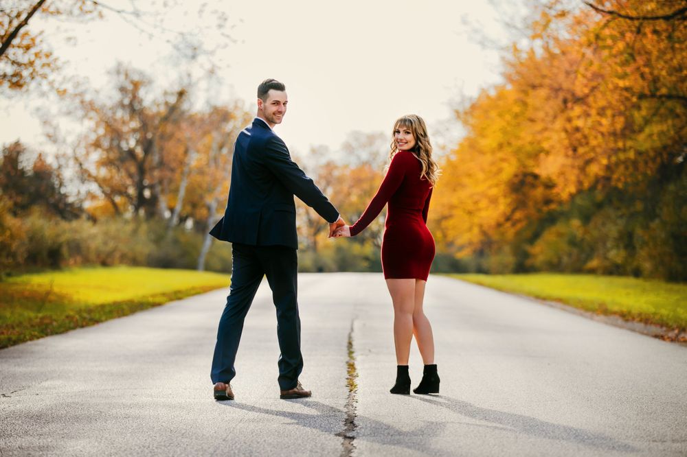 Fall engagement photos at Fanshawe Conservation Area London Ontario by photographer Shawn Van Daele