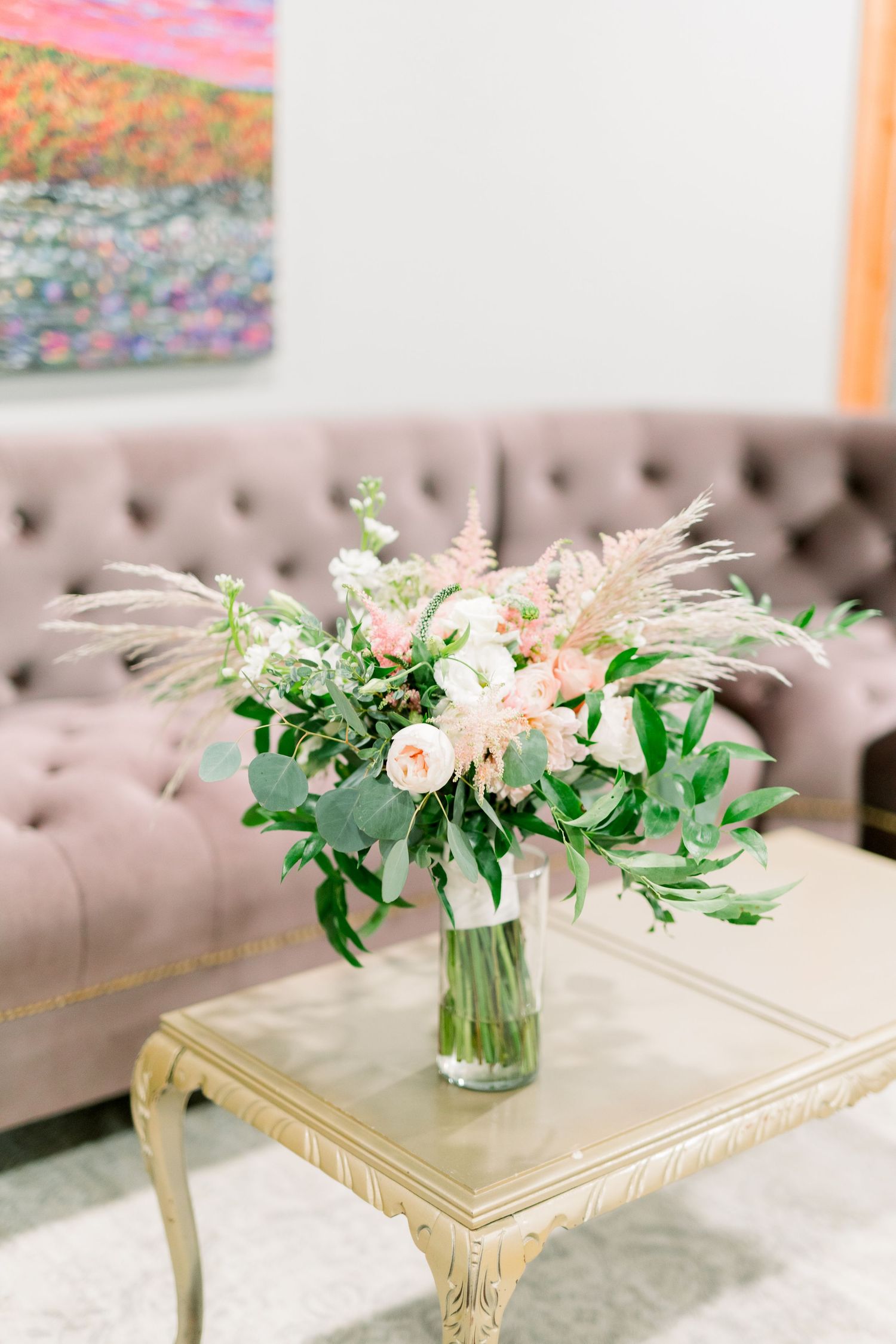 Ames, Iowa Vineyard Winery Wedding at Prairie Moon Winery with light and airy photography and White willow florals