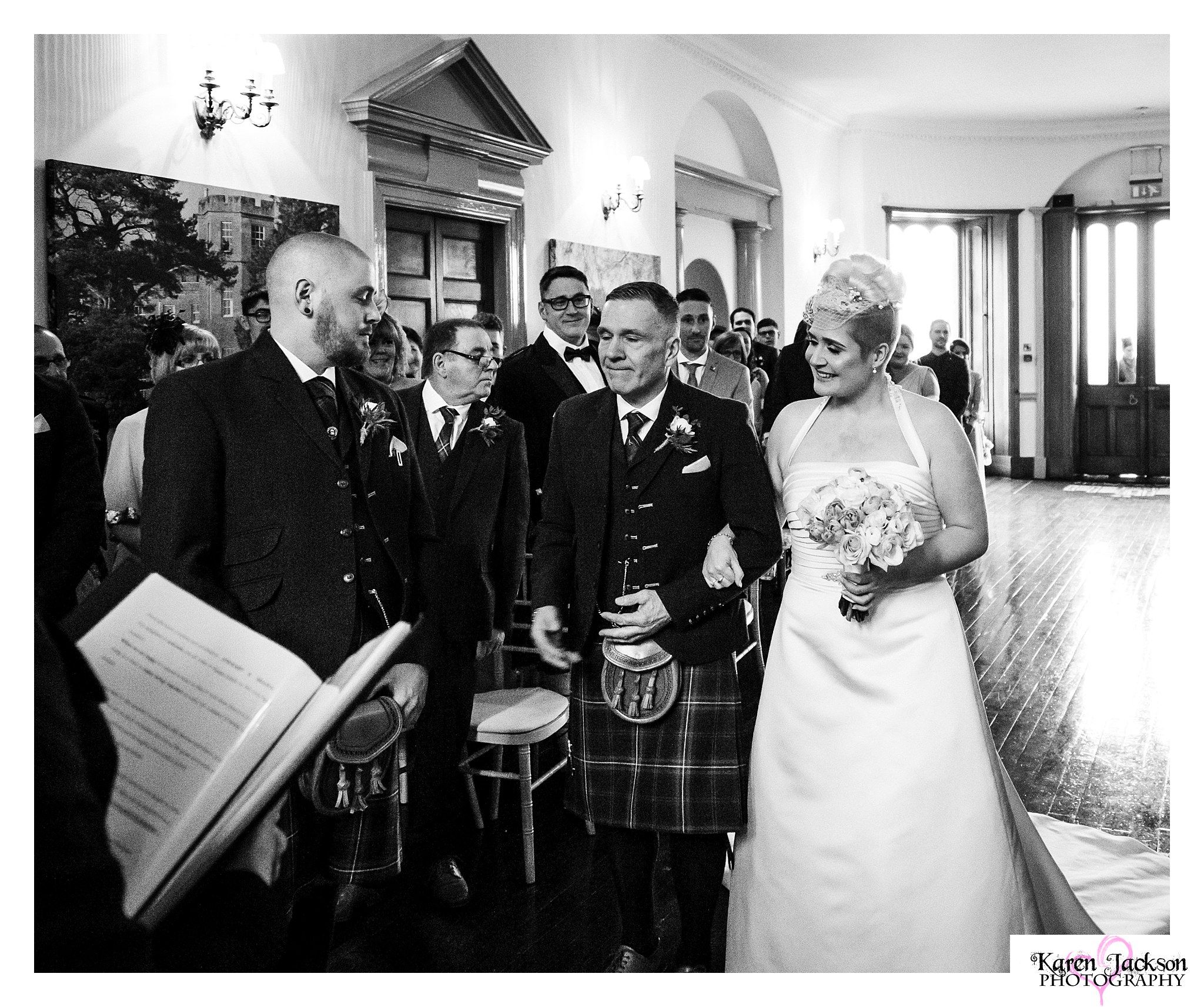 Fasque Castle wedding Photographer Scottish exclusive use
