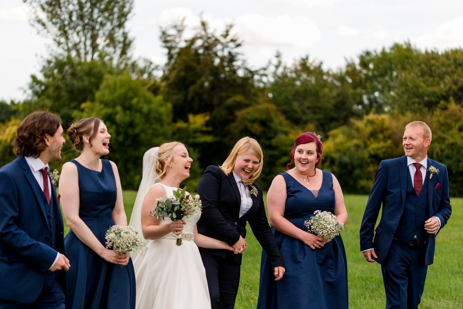 Fun and Natural group shots at weddings