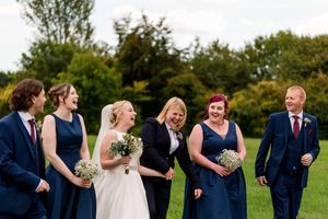 Fun and Natural group shots at weddings