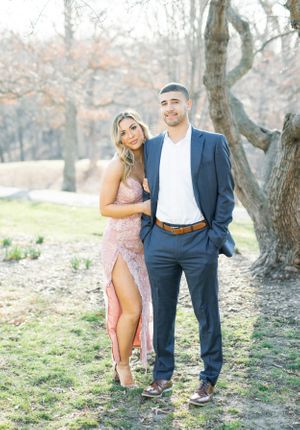 Light and airy film engagement Session at the Rose Gardens and Art Center in Des Moines, Iowa