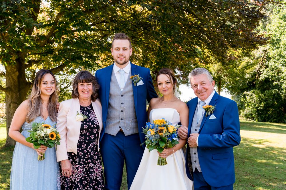 Family photographs at Audelywoods wedding