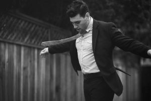 Actor Christian James Suit Men's Fashion Trends Handball Court Venice Beach Interview Magazine